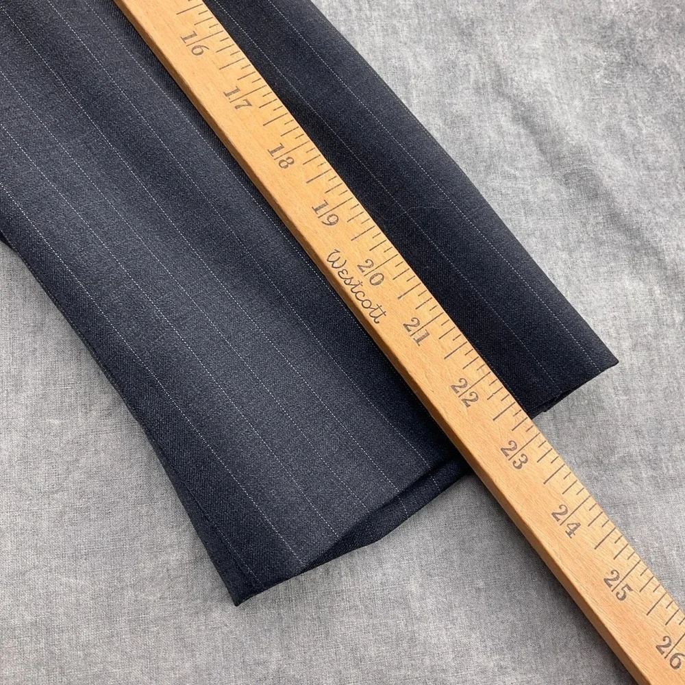 Chaps Ralph Lauren Blazer Mens 40R Gray Pinstripe‎ Classic Wool 2-Button Jacket